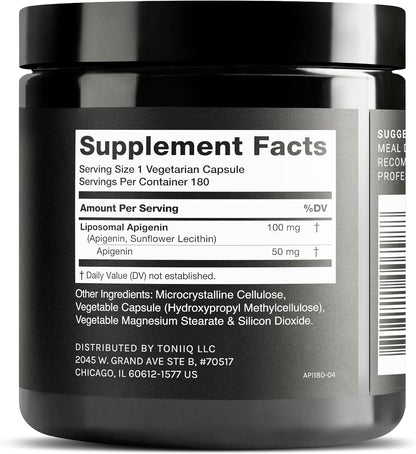 Liposomal Apigenina 100mg – Alta Potencia con Absorción Mejorada – 180 Cápsulas Vegetarianas – Image 3