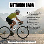 NutraBio 100% Pure GABA Supplement (Gamma-Aminobutyric Acid), 500mg - May Help with Healthy Sleep and Relaxation, 90 Capsules