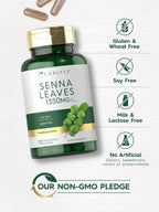 Carlyle Senna Leaves Supplement | 1350mg | 110 Capsules | Herbal Extract Formula | Non-GMO & Gluten Free