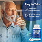 Vision Hero Advanced Vision Support - Suplemento Ocular, 60 Cápsulas (Pack de 2)