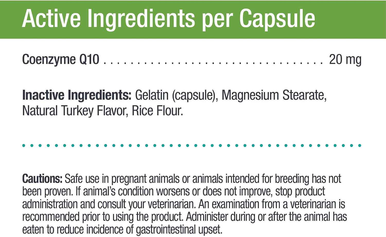 Only Natural Pet Cápsulas de CoQ10 para Perros y Gatos – Suplemento de Coenzima Q10 Ubiquinona – Ayuda a Mantener la Vitalidad, Energía y Bienestar General – 90 Cápsulas