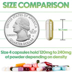 XPRS Nutra Cápsulas Vacías Tamaño 4 para Gatos - Gelatina Bovina Transparente - 100 Unidades