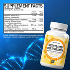 NutraPep Multivitamínico Metilado para Hombres y Mujeres - 5-MTHF, Riboflavina, B6, B12, Trimetilglicina