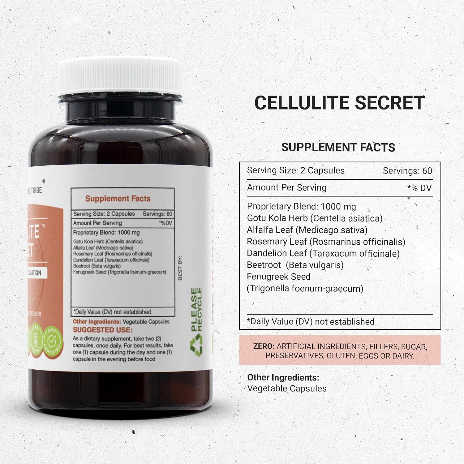 Secrets of the Tribe Cellulite Secret 120 Cápsulas