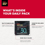 GNC Men's 30+ Vitapak Program - 5 en 1 Multivitamínico y Minerales, 30 Sobres