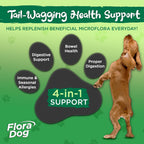 Vital Planet Flora Dog Probióticos en Polvo para Perros - 20 Mil Millones de UFC - 60 Dosis