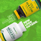 NaturesPlus Mega B-150 (90 comprimidos, lote de 2) - Complejo B equilibrado - Fórmula de liberación sostenida - Vegetariano, sin gluten - 180 dosis totales