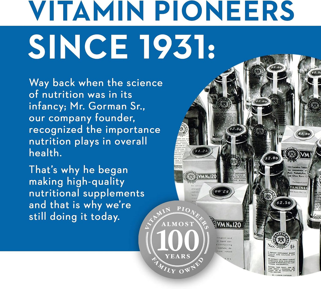 Vitaminerals CombAdult Fórmula Integral Multivitamínica y Mineral (180 Cápsulas Vegetales)