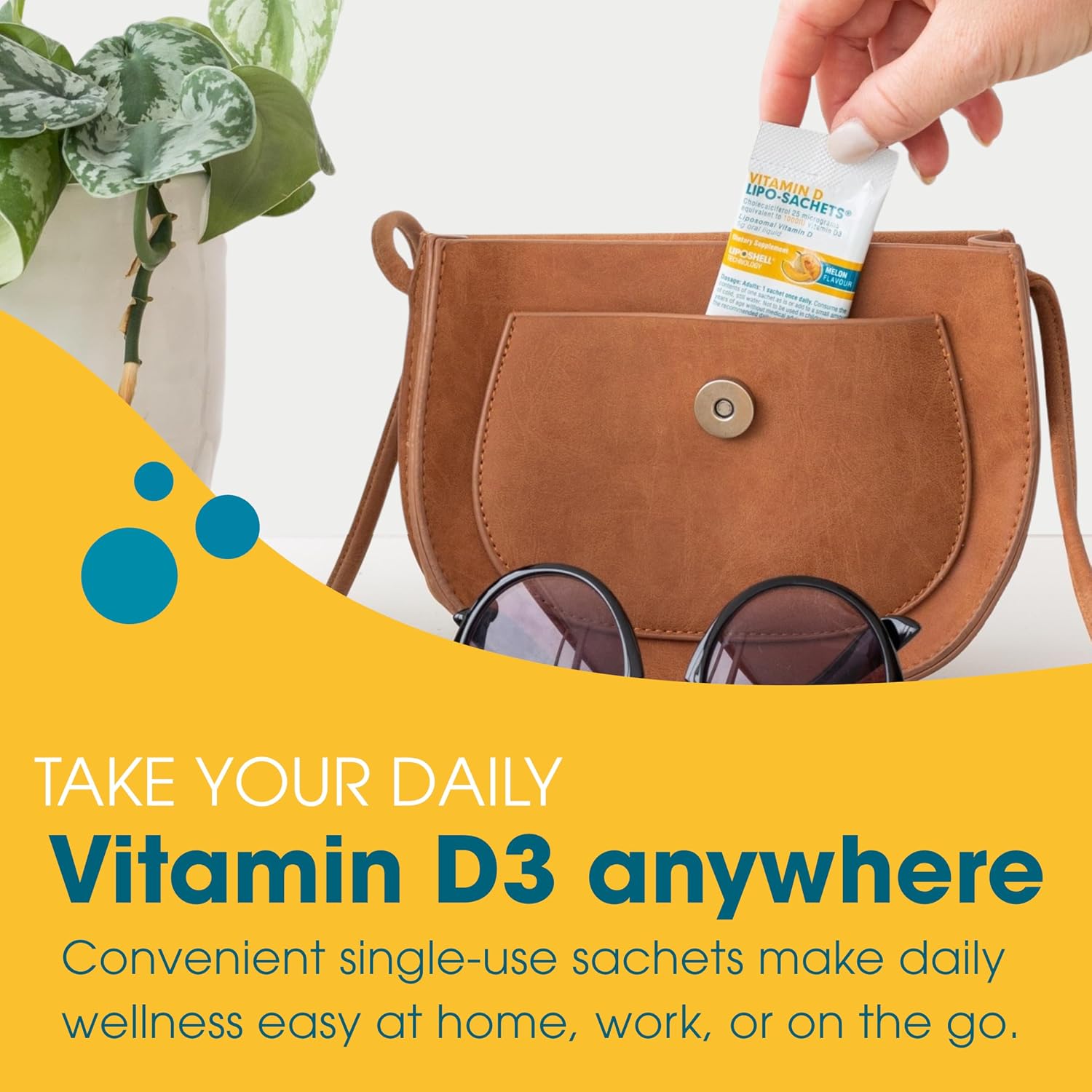 Vitamin D3 Lipo-Sachets - 30 Sobres de Vitamina D3 Liposomal de Alta Absorción