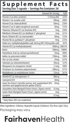 Fairhaven Health Women's Multivitamin Essentials – Multivitamínico diario para mujeres