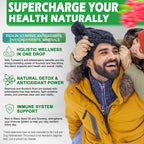 Sea Moss con Aceite de Semilla Negra y Soursop - Gotas Líquidas Multimineral y Vitaminas - Suplemento Superfood Orgánico No-GMO