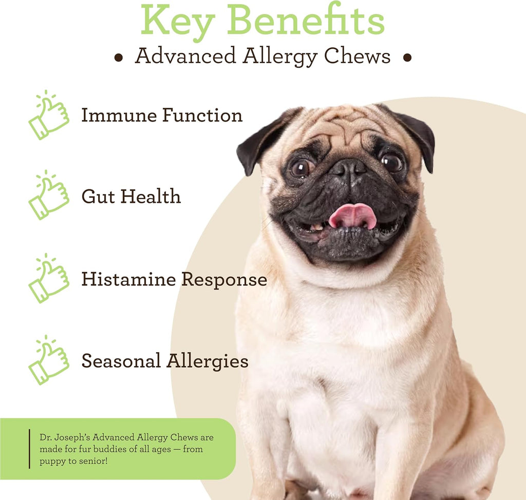 VetPro Advanced Apoyo para Alergias y Picor en Perros - Alivia Alergias Estacionales, Picor en la Piel e Inmunidad - Enriquecido con Aceite de Salmón, Probióticos y Calostro