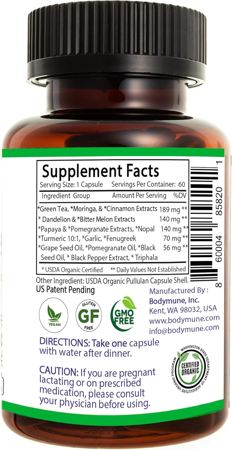 Bodymune Heart Health Blend – Suplemento Cardíaco Orgánico – 60 Cápsulas