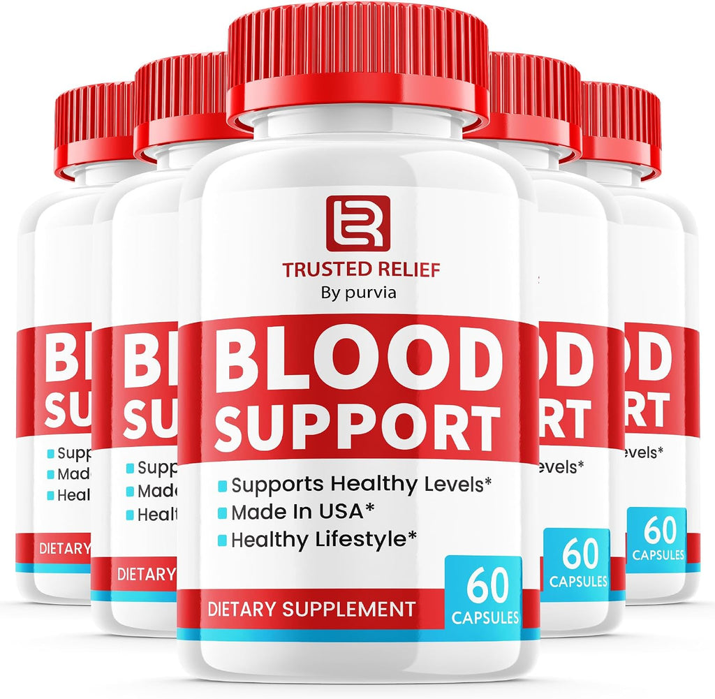 Trusted Relief Blood Support – 5 Paquetes (300 Cápsulas)