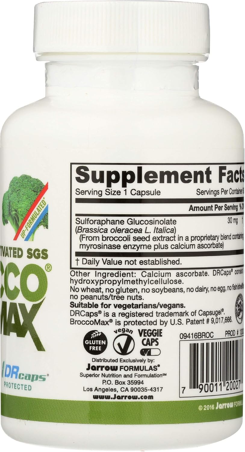 Jarrow Formulas Brocco Max 500 mg, 60 Cápsulas