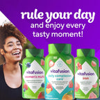 vitafusion Daily Complexion Care - Gomitas de Cuidado de la Piel con Zinc, Vitaminas C y E - Sabor Mandarina Fresa - 60 unidades