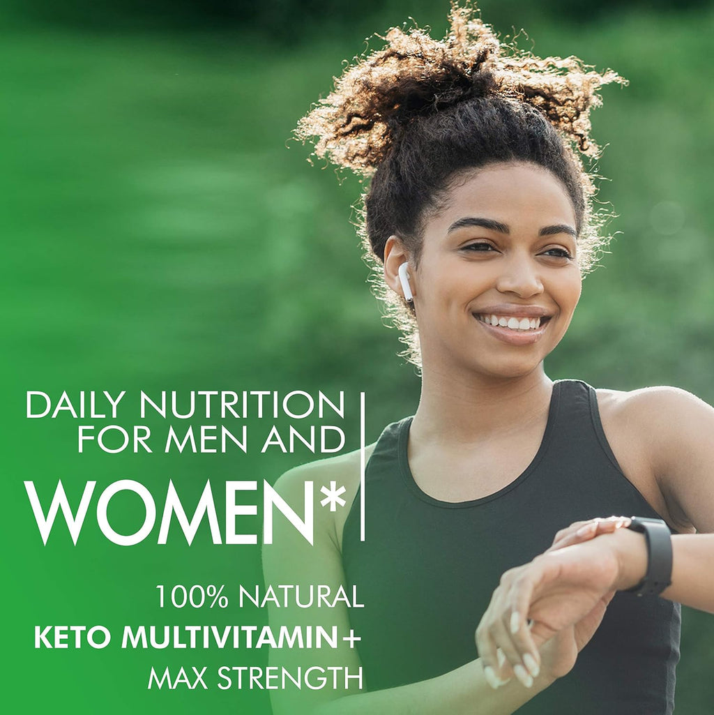 Multivitamínico Keto para Mujeres y Hombres - 35 Ingredientes Puros con Vitamina C, D, A, E y Zinc