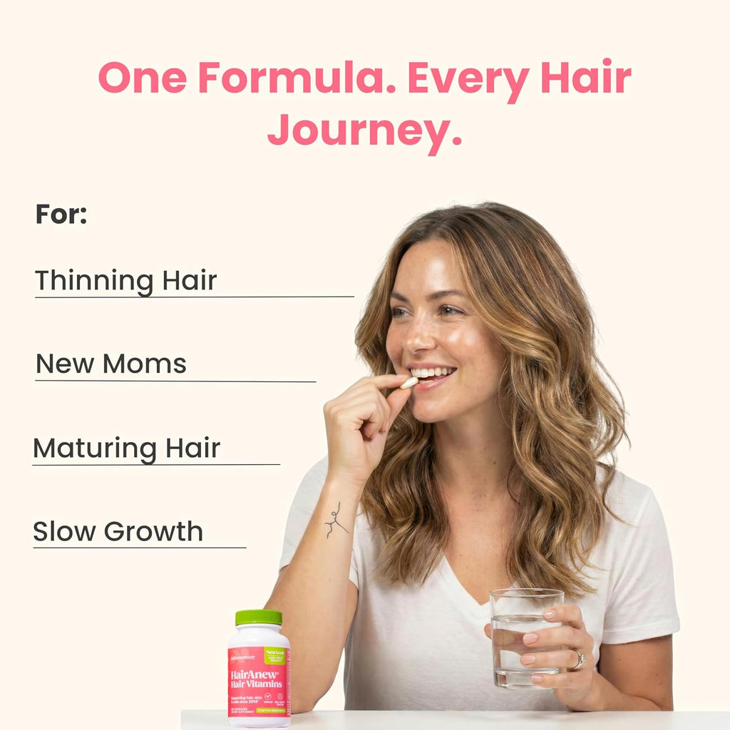 HairAnew – Vitaminas para el Cabello con Biotina 5000 mcg