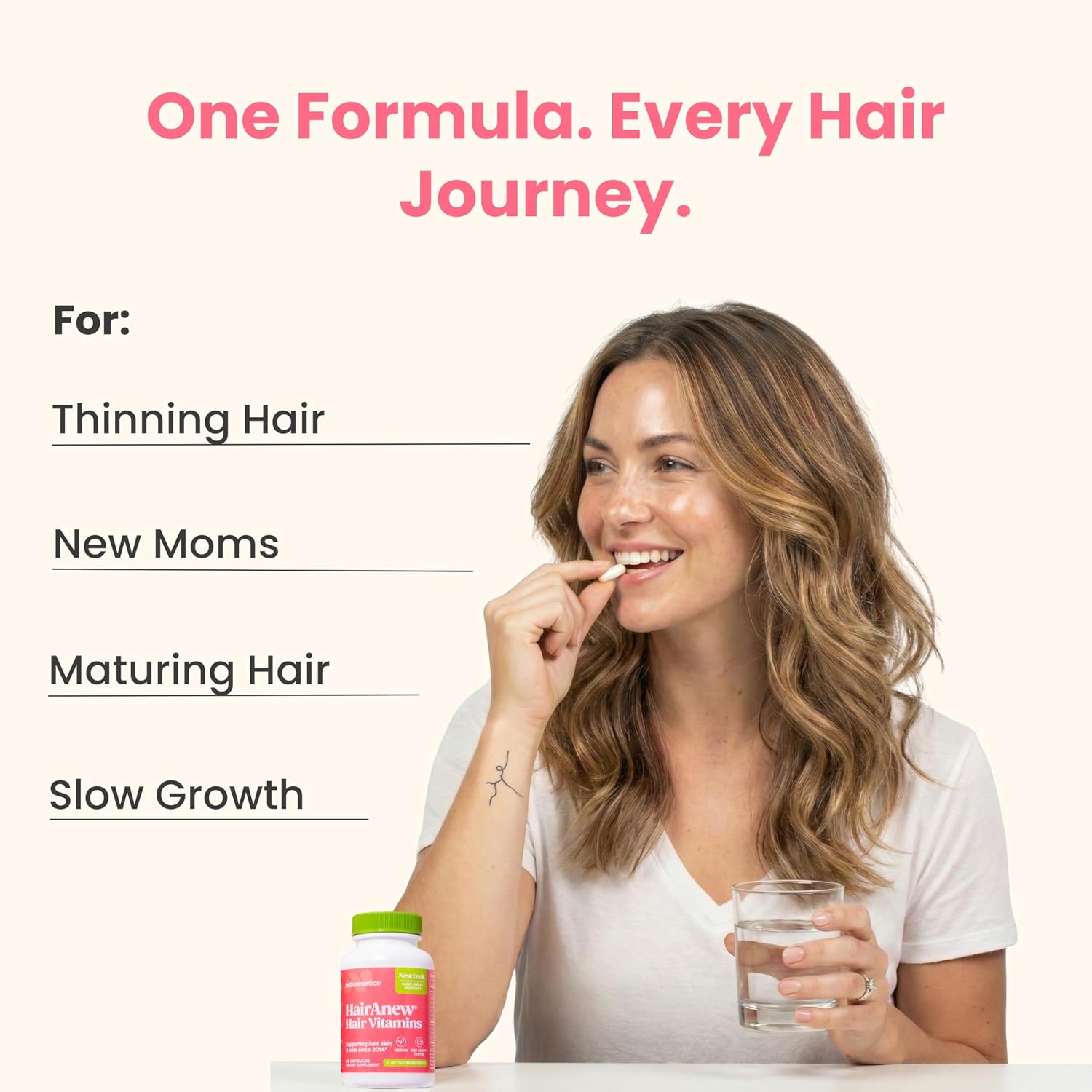 HairAnew – Vitaminas para el Cabello con Biotina 5000 mcg