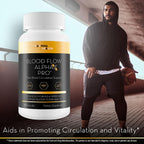 Blood Flow Alpha X Pro - Suplemento de Apoyo a la Circulación Sanguínea Masculina