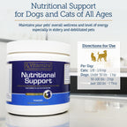Rx Vitamins Apoyo Nutricional - Combinación de Vitaminas, Minerales y Compuestos Esenciales para Perros y Gatos - 257g