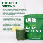 Laird Superfood Prebiótico Daily Greens - 15 sobres de 14 g