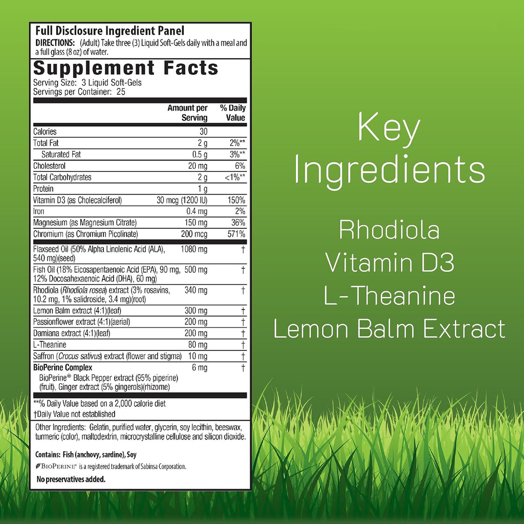 Irwin Naturals Sunny Mood - Emotional Balance and Mood Support, 75 Liquid Soft-Gels
