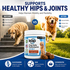 Multivitamínico y Suplemento para Perros con Aceite de Krill, Omega 3,6,9, Pre y Probióticos, Vitaminas Esenciales - Apoyo para Articulaciones, Piel, Pelo, Digestión e Inmunidad (90 Golosinas Blandas)
