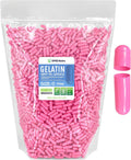 XPRS Nutra Cápsulas Vacías Tamaño 0 - 5000 Unidades Cápsulas de Gelatina Vacías para Rellenar - Gelatina Bovina Pura para Suplementos Caseros (Rosa)