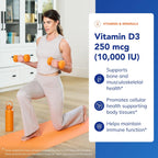 Pure Encapsulations Vitamina D3 10.000 UI (250 mcg) – 120 Cápsulas