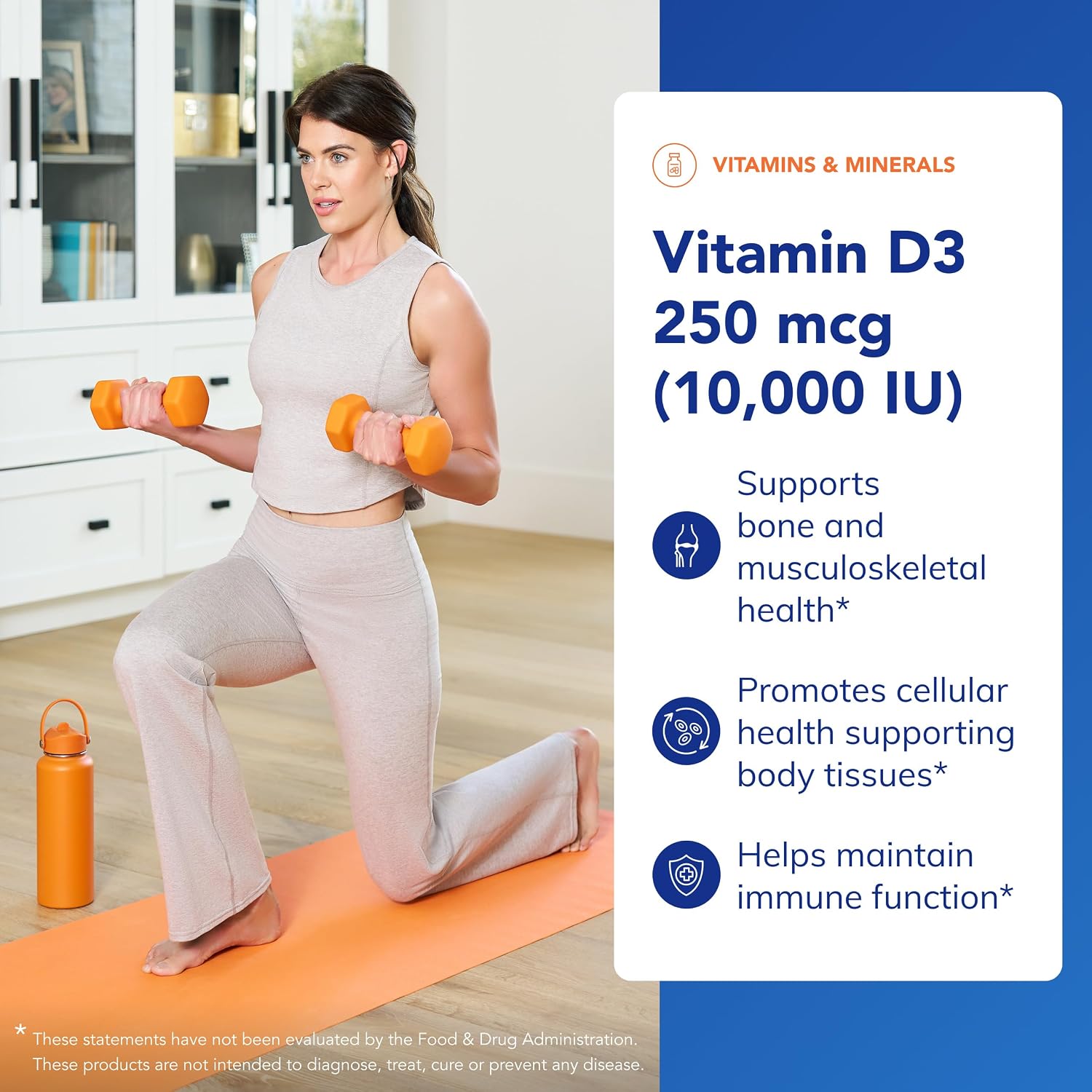 Pure Encapsulations Vitamina D3 10.000 UI (250 mcg) – 120 Cápsulas
