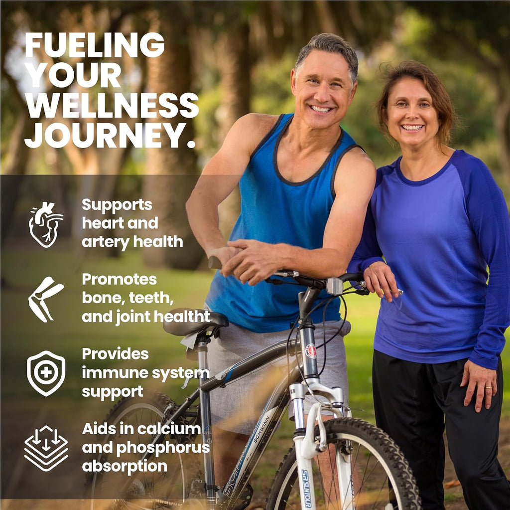 Whole Nature Vitamina D3 + K2 MK-7 con BioPerine - 5000 UI D3 + K2 MK-7 para Huesos - 60 Cápsulas Veganas