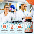 NextGenU Suplemento Cerebral - 120 Cápsulas Veganas - Nootrópico con Aminoácidos, Polifenoles y Vitaminas B