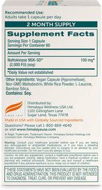 Himalaya NSK-SD Nattokinasa, Suplemento Alimenticio para una Circulación Saludable, Vegano, Sin Gluten, Extracto de Natto, 100 mg, 60 Cápsulas