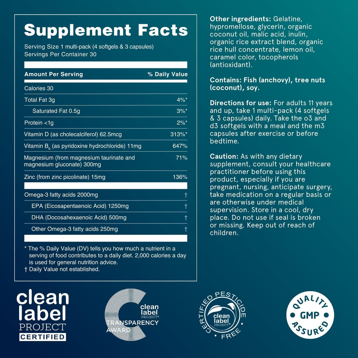 Puori P3 Health Essentials: Complejo de – Omega 3 (aceite de pescado de anchoa): Proporciona EPA y DHA, ácidos – Image 7