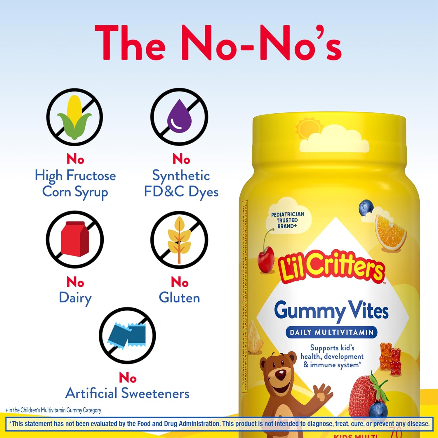 L'il Critters Gominolas Multivitamínicas para Niños - 70 gominolas