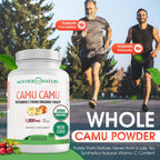 Vitamina C Orgánica de Camu Camu - 1000mg por Ración - 120 Cápsulas