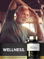 Carlyle Multivitamínico para Hombres 50+ | 200 Comprimidos | con Vitaminas B, Vitamina D, Magnesio y Zinc | Sin Gluten, No-GMO