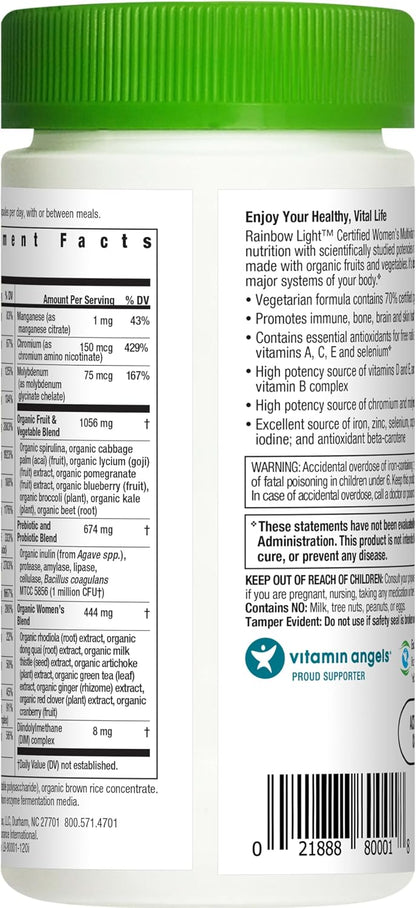 Rainbow Light Multivitamínico Certificado – Vitamina E: contribuye a la protección de las células frente al daño – Image 3