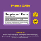 Natural Factors Pharma GABA - Suplemento para la Relajación, Sueño y Enfoque - 60 Comprimidos Masticables Vegetarianos