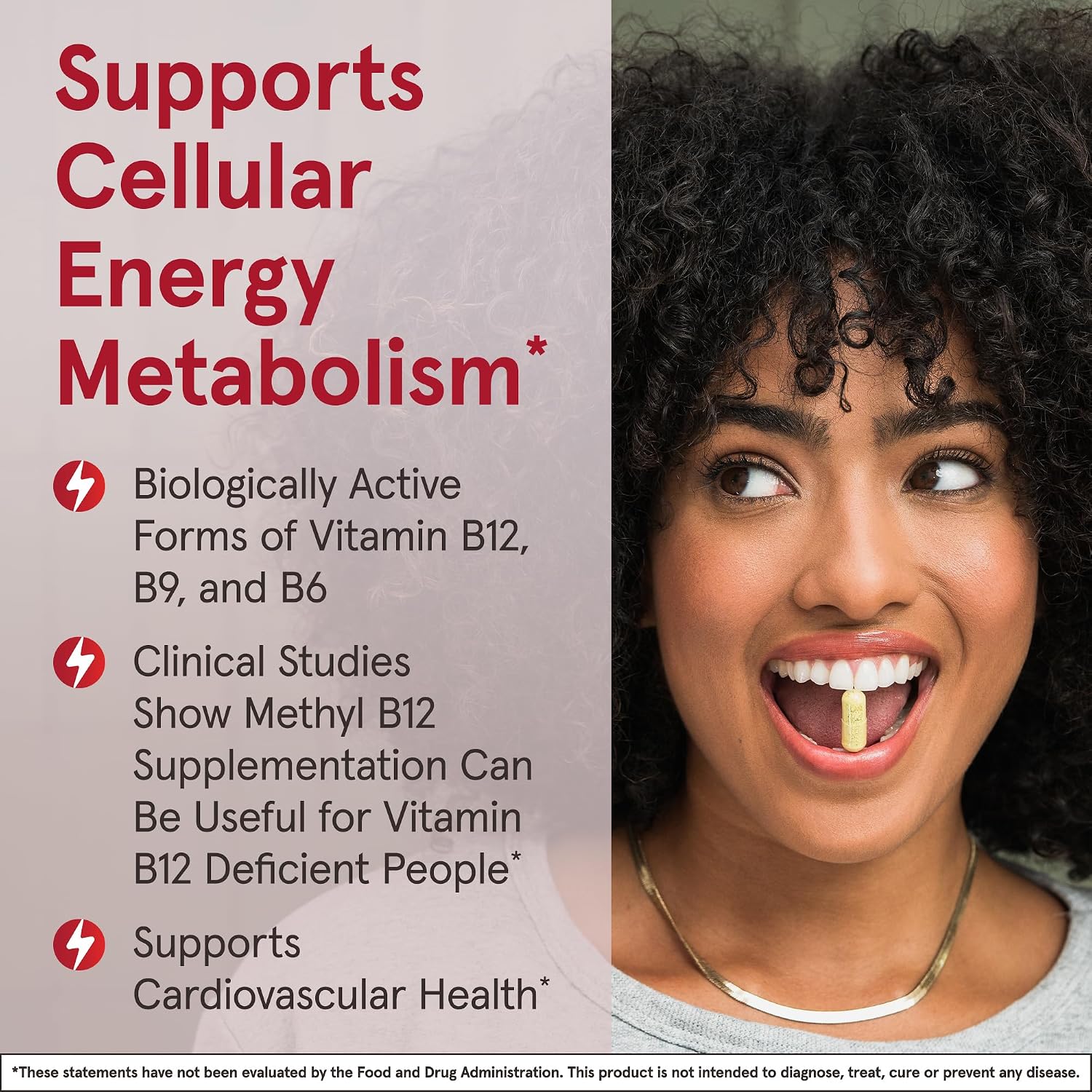 Jarrow Formulas Ultra Strength Metil B-12 5000 mcg + Metil Folato 800 mcg + P-5-P, 60 Comprimidos Masticables