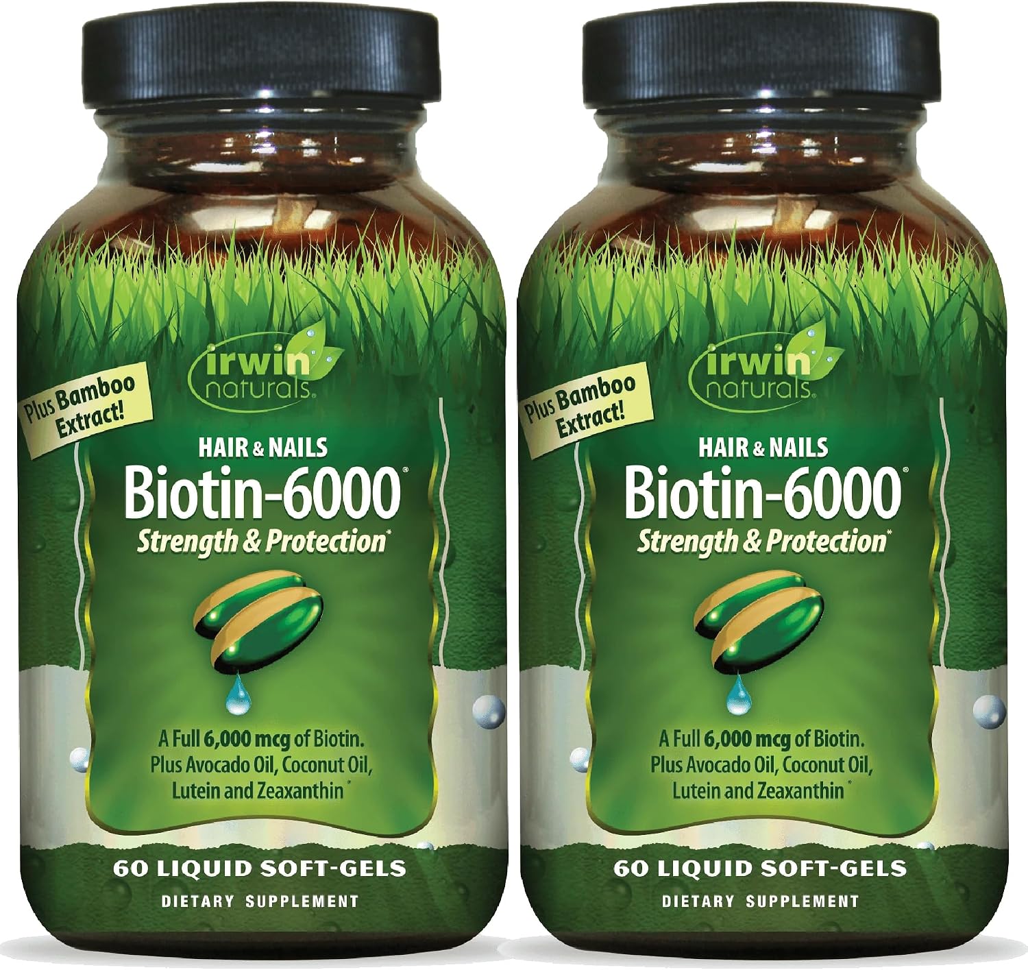 Irwin Naturals Biotin-6000 - 60 Softgels Líquidos
