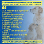 No Poo Chews para Perros – Masticables Suaves con Probióticos y Enzimas – 120 Unidades Sabor Bacon