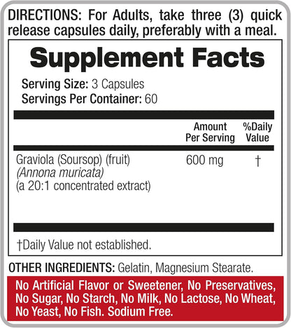 FITO MEDIC'S Lab | Soursop Supplement | – Cápsula vegetal: apta para vegetarianos y veganos, sin gelatina animal. – Image 5