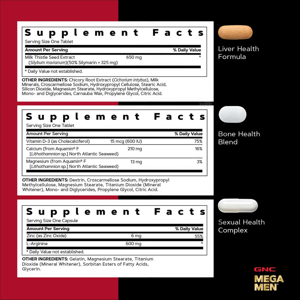 GNC Men's 30+ Vitapak Program - 5 en 1 Multivitamínico y Minerales, 30 Sobres