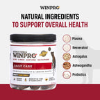 WINPRO Pet Daily Care - Snacks blandos para perros, 60 unidades, fórmula con plasma y probióticos