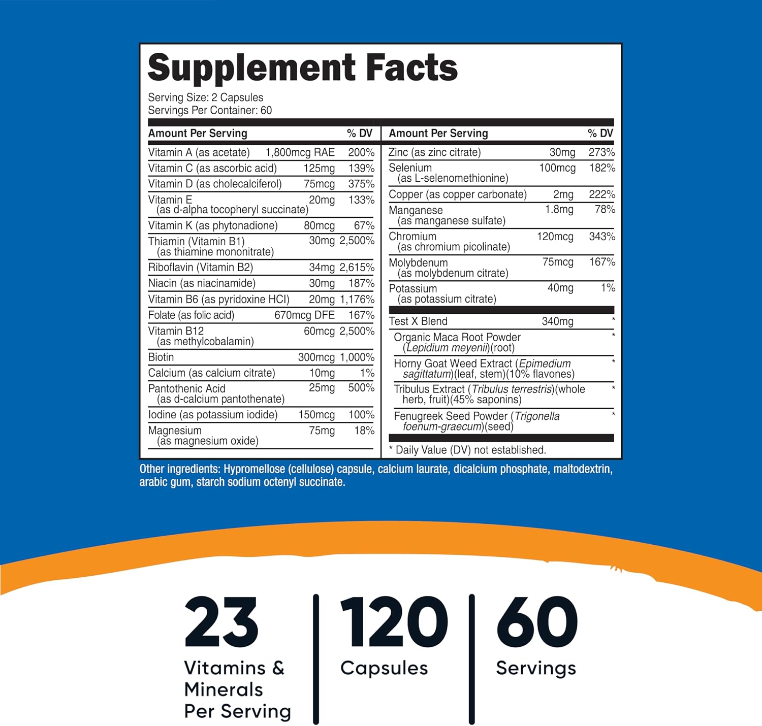 Nutricost Men's Multivitamin - 120 Capsules (3 Bottles) - Vitamins and Minerals for a Healthy Man
