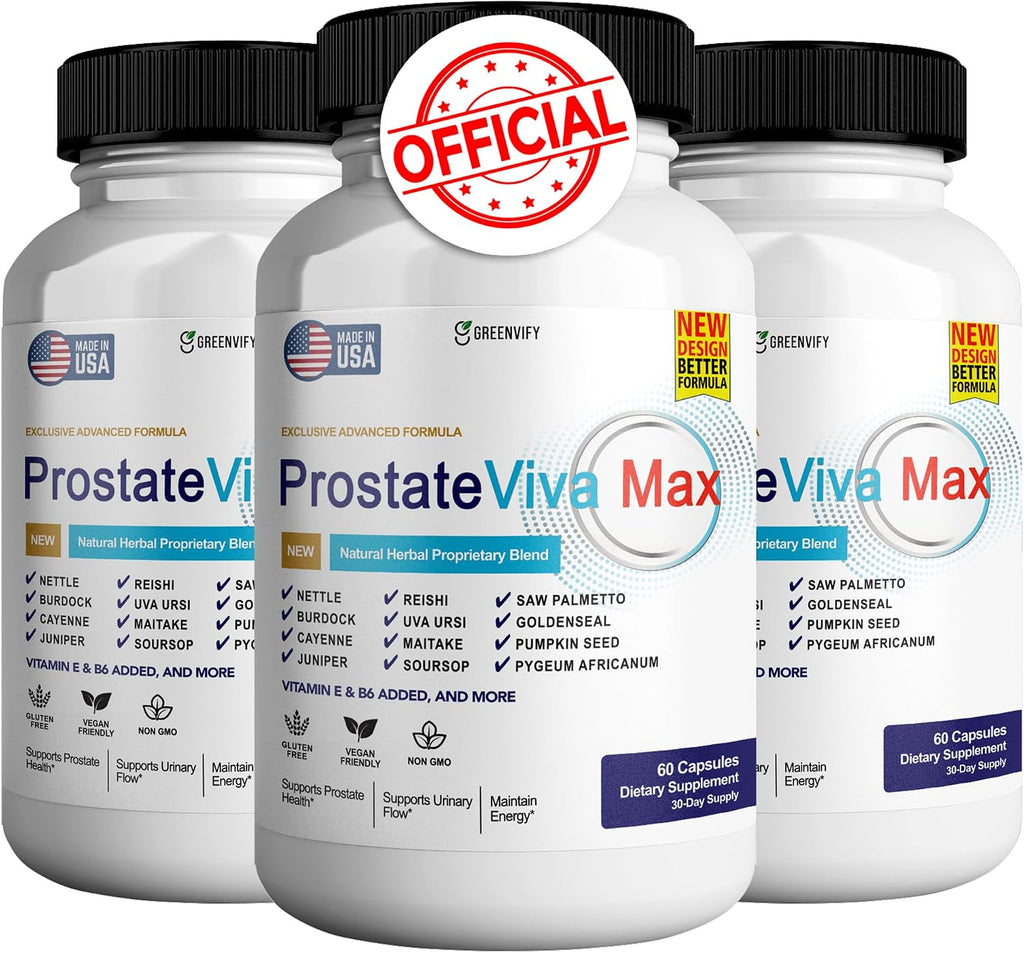 ProstateViva Max Suplemento de Próstata para Hombres, 60 Cápsulas