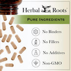 Herbal Roots Cápsulas de Remolacha Orgánica en Polvo (1.500 mg, 60 Cápsulas Veganas)
