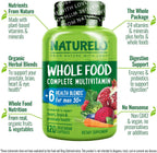 NATURELO Multivitamínico Completo para Hombres 50+ - 120 Cápsulas - Vegano - con Vitaminas, Minerales y Extractos Herbales Orgánicos